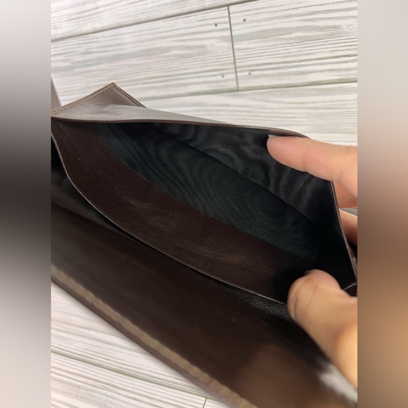 HOLD Celine Authentic Brown Leather
Canvas Vintage Bifold Wallet - Picture 8 of 15